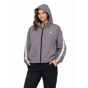 Reebok Jacket Speedwick Hooded Windbreaker Long Sleeve Full Zip Rain Women’s XL